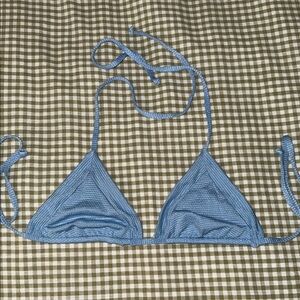 Frankie's Bikinis Blue Triangle Bikini Top